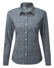 CAMASA DE DAMA DIN BUMBAC CHAMBRAY