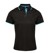 TRICOU POLO  DAMA CONTRAST COOLCHECKER® PR619