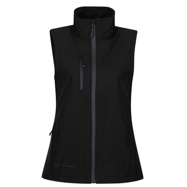 WOMEN'S HONESTLY MADE RECYCLED PRINTABLE SOFTSHELL BODYWARMER
