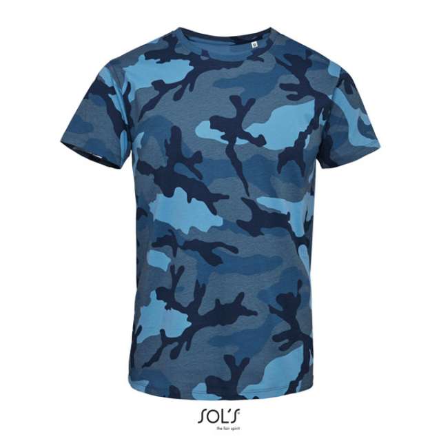 TRICOU BARBAT CAMUFLAJ SOL'S CAMO MEN