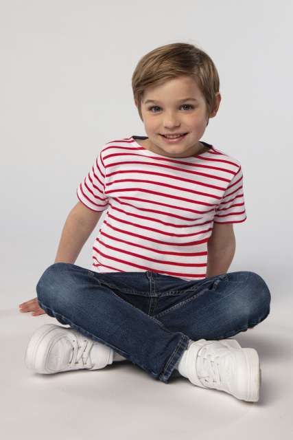 SOL'S MILES KIDS' - ROUND NECK STRIPED T-SHIRT