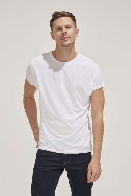 TRICOU BARBAT POLIESTER SOL'S MAGMA MEN