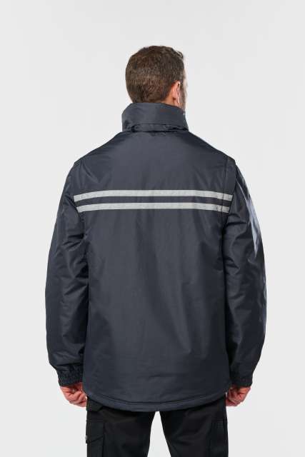 DETACHABLE-SLEEVED WORKWEAR PARKA
