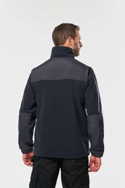 FLEECE JACKET WITH REMOVABLE SLEEVES