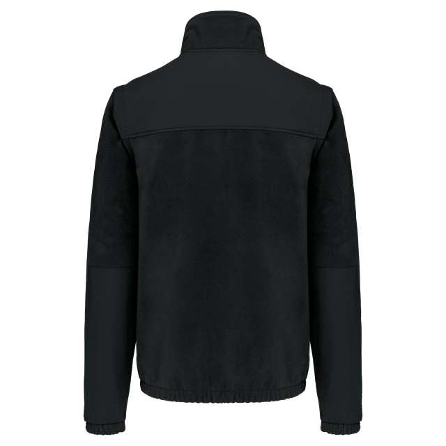 FLEECE JACKET WITH REMOVABLE SLEEVES
