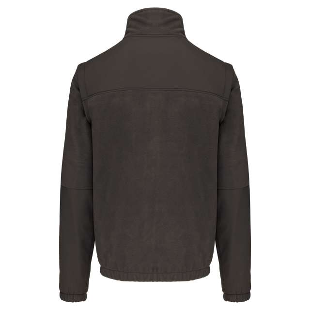 FLEECE JACKET WITH REMOVABLE SLEEVES
